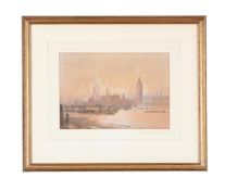 FREDERICK EDWARD JOSEPH GOFF (BRITISH 1855-1931), WESTMINSTER, VIEW FROM THE THAMES
