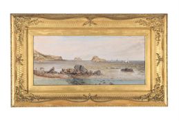 BRITISH SCHOOL (LATE 19TH CENTURY), BOATS OFF THE SHORE