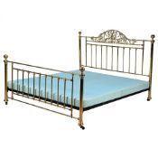 A GILT BRASS BED, IN VICTORIAN STYLE, 20TH CENTURY