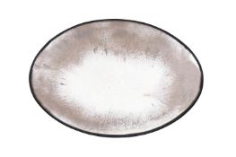 AN OVAL CONVEX MIRROR, OF RECENT MANUFACTURE