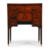 A GEORGE III MAHOGANY WASH STAND OR DRESSING TABLE, CIRCA 1800