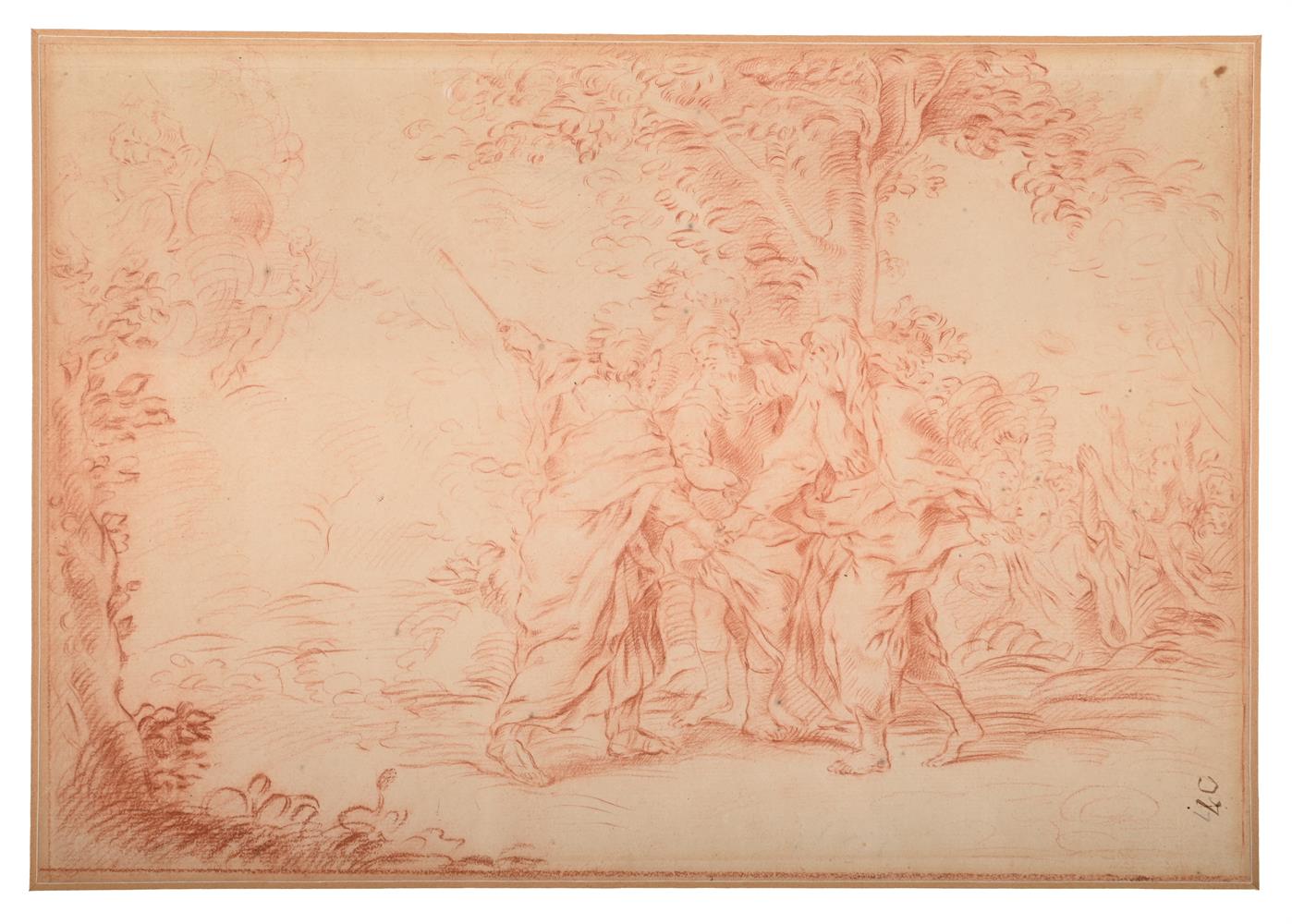 FRENCH SCHOOL (18TH CENTURY), POSSIBLY MOSES AND THE TEN COMMANDMENTS - Image 2 of 3