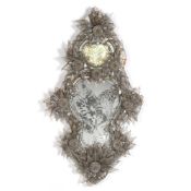 A VENETIAN CLEAR MOULDED GLASS MIRROR, 19TH CENTURY