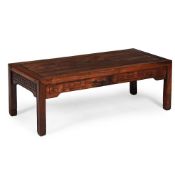 A CHINESE HARDWOOD OCCASIONAL OR LOW TABLE, 19TH OR 20TH CENTURY