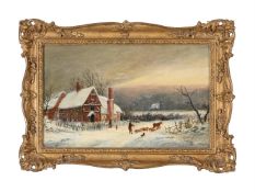 ENGLISH SCHOOL (19TH CENTURY), SNOWSCAPE