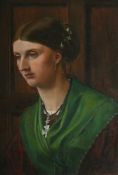 GEORGE HOWARD (BRITISH 1843 - 1911), PORTRAIT OF ROSALIND, THE ARTIST'S WIFE