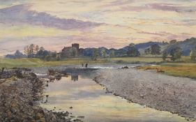 GEORGE HOWARD (BRITISH 1843 - 1911), LANERCOST PRIORY AT SUNSET