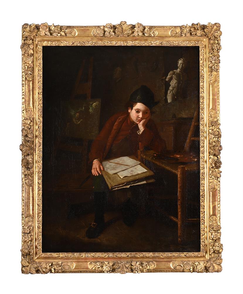 LOMBARD SCHOOL (CIRCA 1720), FOLLOWER OF GIACOMO CERUTI, THE YOUNG DRAFTSMAN - Image 2 of 3