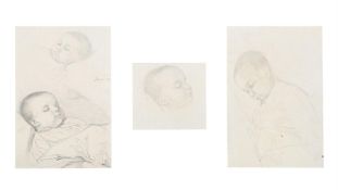 GEORGE HOWARD (BRITISH 1843 - 1911), THREE SKETCHES OF BABY ELIZABETH