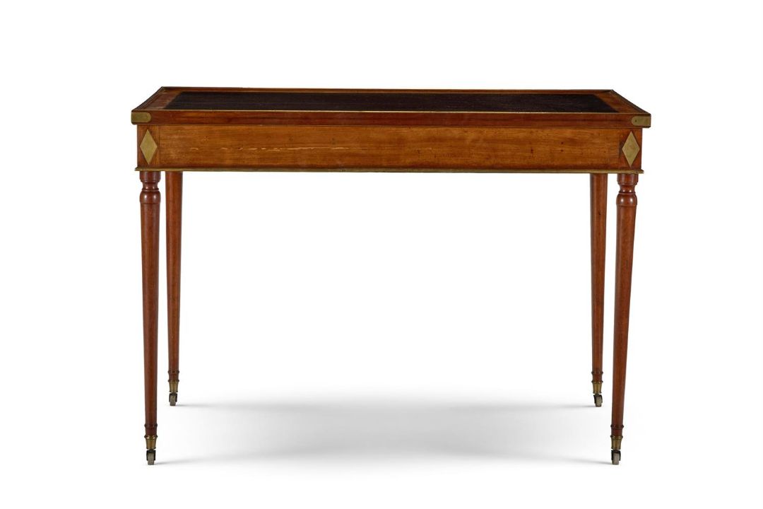 A LOUIS XVI BRASS-MOUNTED MAHOGANY TRIC TRAC TABLE, LATE 18TH CENTURY - Image 3 of 5