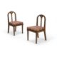 A PAIR OF GRAINED OAK GOTHIC SIDE CHAIRS, ENGLISH, MID 19TH CENTURY - Image 1 of 2