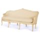 A CREAM, GREEN AND BLUE PAINTED SERPENTINE SOFA, FRENCH, LATE 19TH CENTURY, IN THE LOUIS XV STYLE - Image 2 of 3