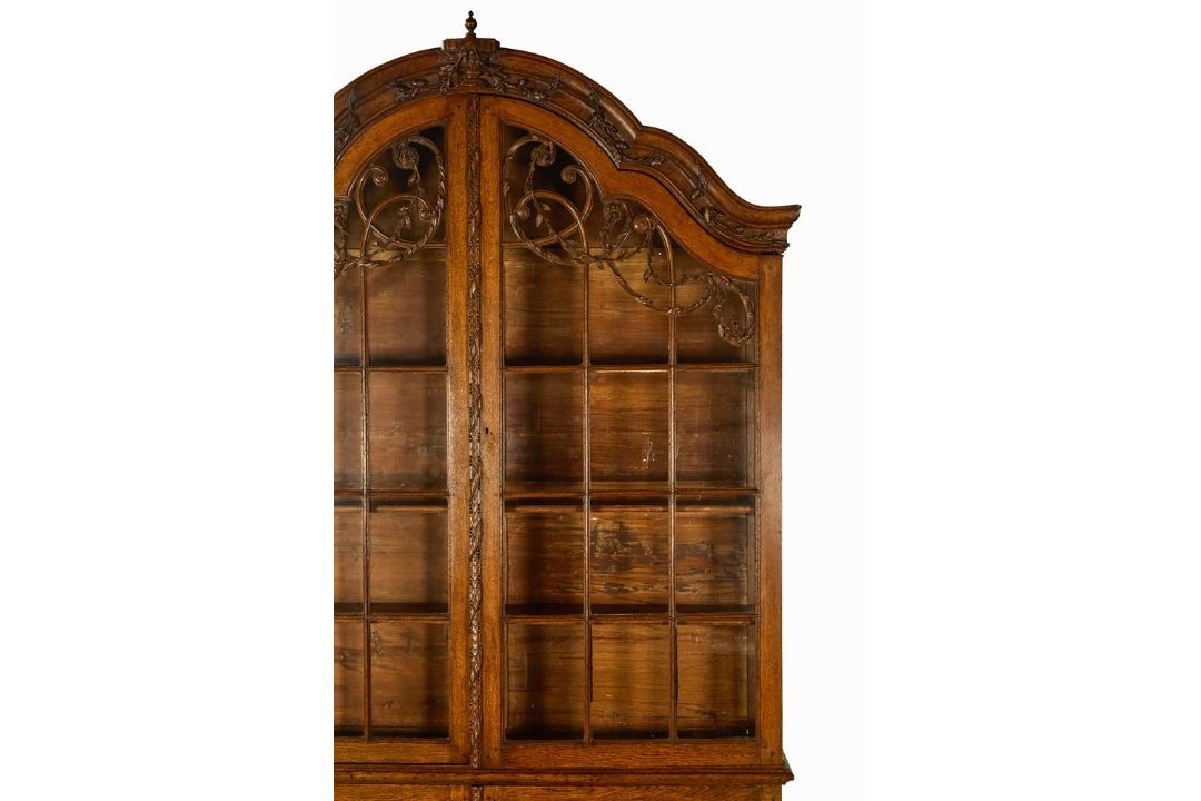 AN OAK DISPLAY CABINET, DUTCH, LATE 18TH/EARLY 19TH CENTURY - Image 4 of 4