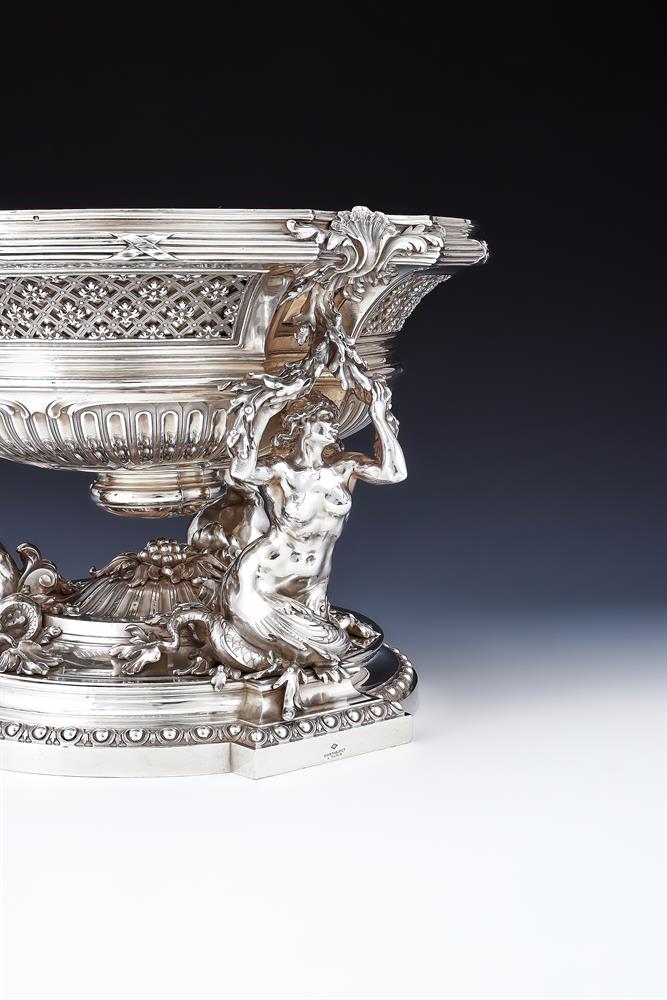 A FRENCH SILVER CENTER PIECE - Image 4 of 6