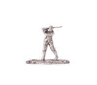 A VICTORIAN SILVER NOVELTY MENU HOLDER