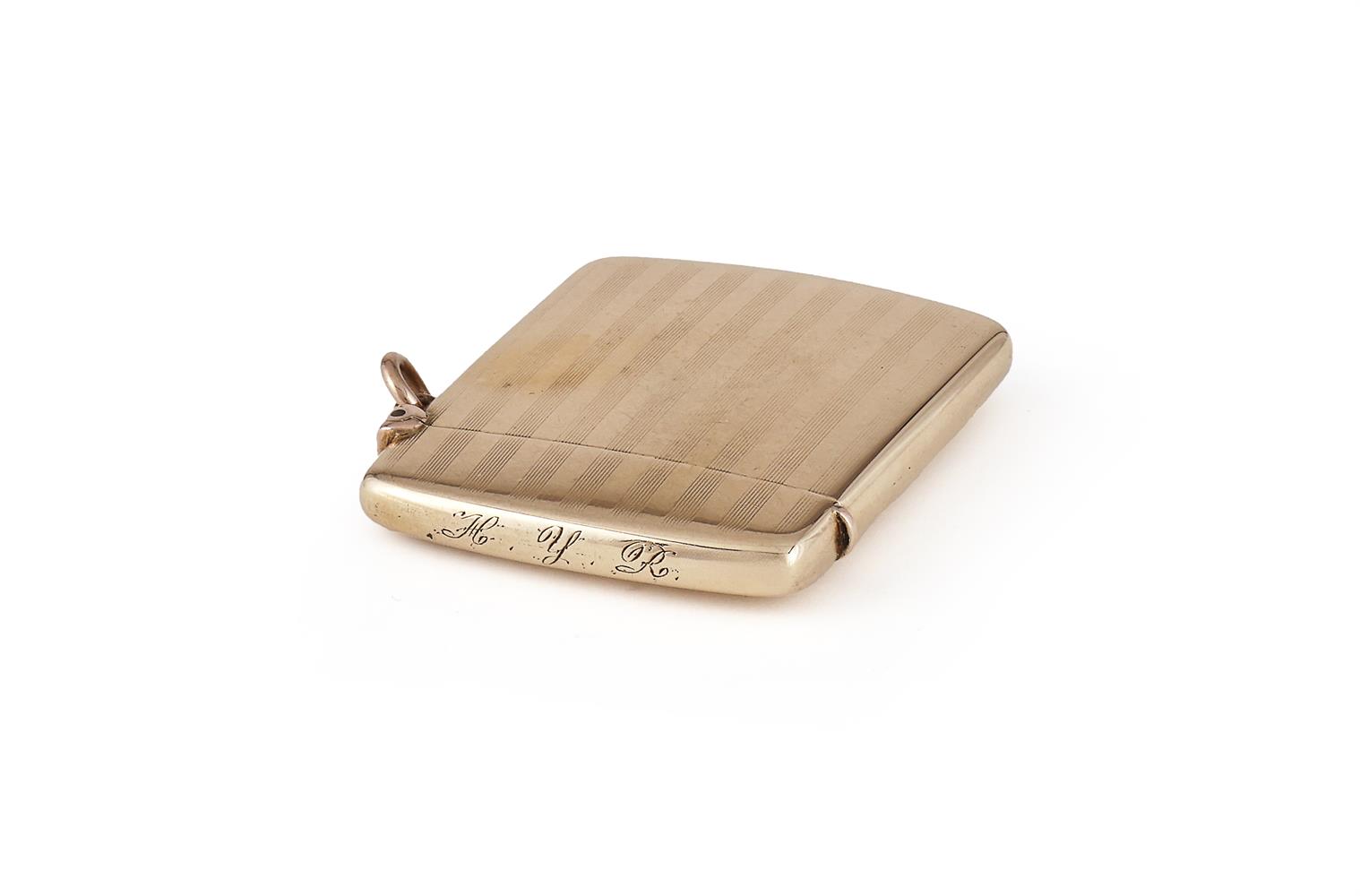 A 15 CARAT GOLD VESTA CASE - Image 2 of 2