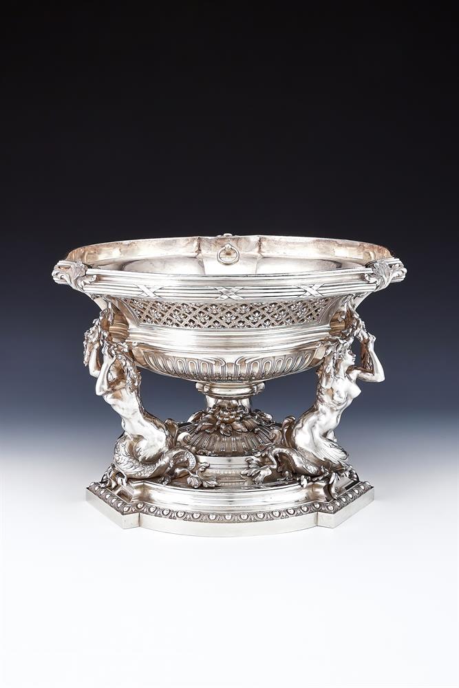 A FRENCH SILVER CENTER PIECE - Image 3 of 6