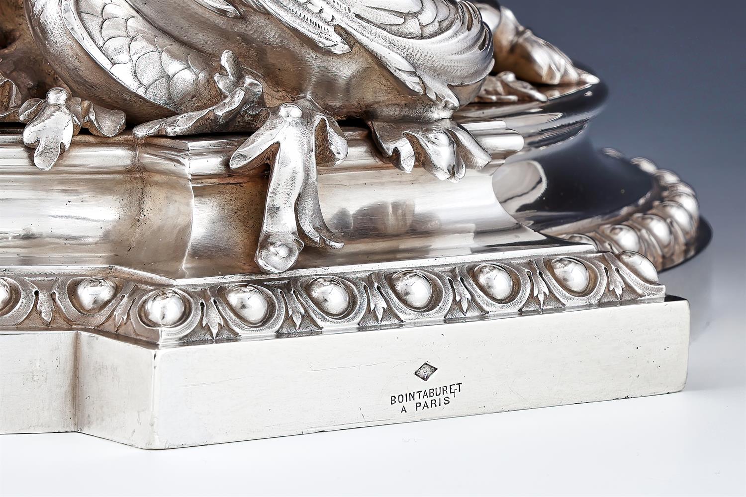 A FRENCH SILVER CENTER PIECE - Image 5 of 6
