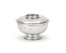 A GEORGE I SILVER SUGAR BOWL AND COVER
