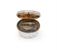 A VICTORIAN SILVER NOVELTY CREEL FORM VESTA CASE