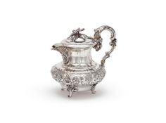 Y A GEORGE IV SILVER TEA POT