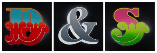 λ Ben Eine (b.1970), Big Circus D, &, S (unique)