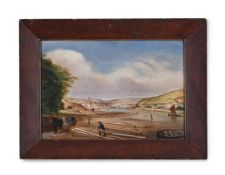 BRITISH NAIVE SCHOOL (LATE 19TH CENTURY), VIEW OF AN ESTUARY