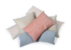 A SELECTION OF CUSHIONS, MODERN, THREE BY LEITNER OF AUSTRIA