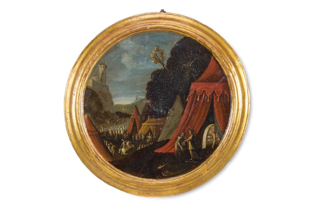 VENETIAN SCHOOL (17TH CENTURY), A SET OF FOUR TONDOS: DAVID AND GOLIATH; - Image 8 of 9