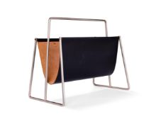 CARL AUBÖCK (AUSTRIAN); A MAGAZINE RACK; DESIGNED 1950s