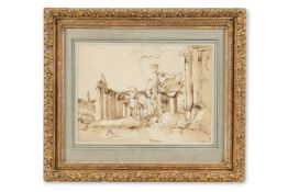 ITALIAN SCHOOL (18TH CENTURY), STUDY OF CLASSICAL RUINS