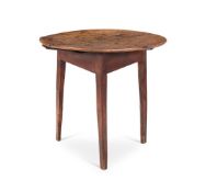 A GEORGE III WALNUT CRICKET TABLE, LATE 18TH/EARLY 19TH CENTURY