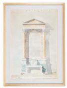 ITALIAN SCHOOL (18TH CENTURY), DESIGN FOR A MARBLE ALTAR WITH CORINTHIAN PILASTERS