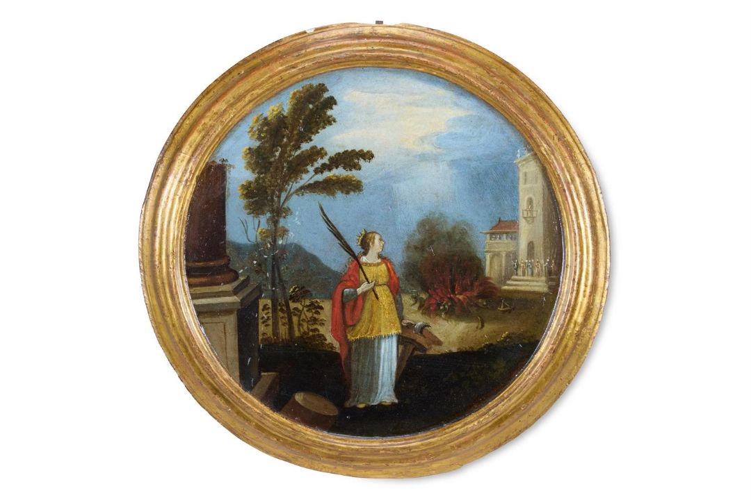 VENETIAN SCHOOL (17TH CENTURY), A SET OF FOUR TONDOS: DAVID AND GOLIATH; - Image 4 of 9