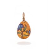 FABERGÉ, AN ENAMEL EGG PENDANT