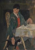 λ GILBERT SPENCER (BRITISH 1892-1979), BREAKFAST WITH FRISKA