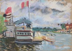 λ PAUL LUCIEN MAZE (FRENCH/BRITISH 1887-1979), ROWERS AT HENLEY ON THAMES