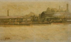 PAUL MAITLAND (BRITISH 1863-1909), OLD HOME OF THE STEAM-BOATS AT BATTERSEA
