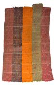 A FLATWOVEN RUG OR WALL-HANGING