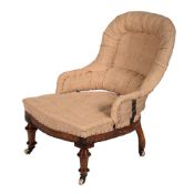 A VICTORIAN 'KRINOLINE' OCCASIONAL CHAIR , CIRCA 1860