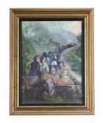 λ MAJORIE HEATHER (BRITISH 1904-1989), RIDING THE RATTY AT RAVENGLASS