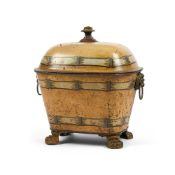 A YELLOW TOLE PEINTE PURDONIUM, FIRST HALF 19TH CENTURY