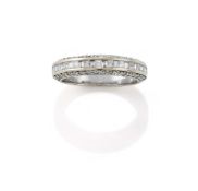 A DIAMOND HALF HOOP RING