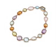 A GEM SET NECKLACE