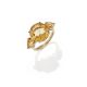 A CITRINE THREE STONE RING - Image 2 of 3