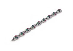 A GEM SET BRACELET