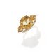 A CITRINE THREE STONE RING - Image 1 of 3