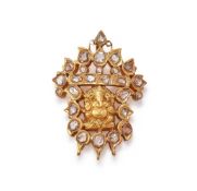 A DIAMOND SET GANESH PENDANT