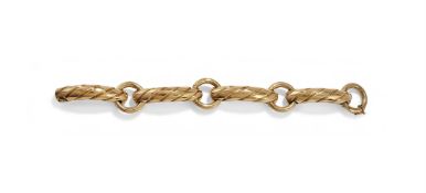 CARLO WEINGRILL, AN ITALIAN FANCY LINK BRACELET CIRCA 1950
