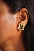 DAVID A. THOMAS, A PAIR OF GREEN TOURMALINE EARRINGS